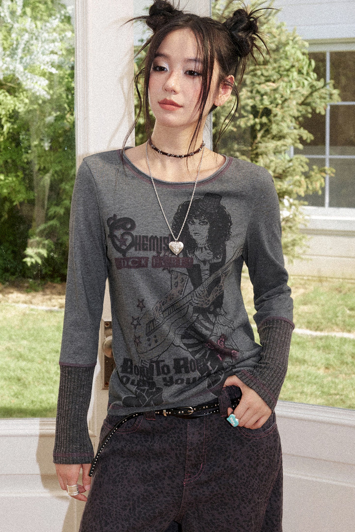 Punk Records Patchwork Top