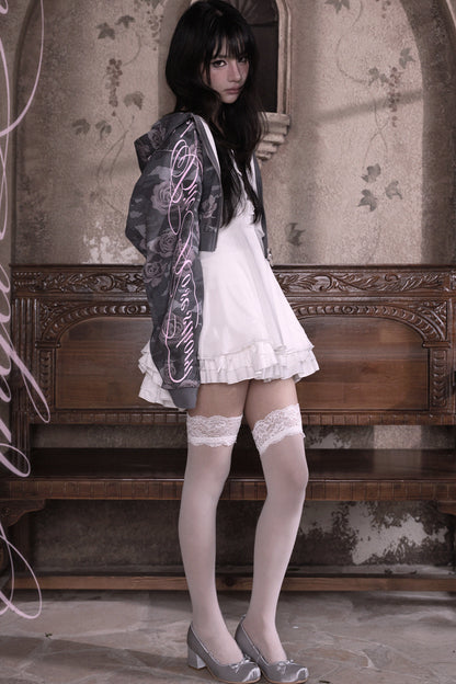Rose Camouflage Denim Jacket