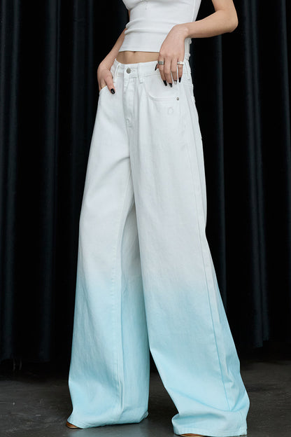 Gradient Wide-Leg Jeans