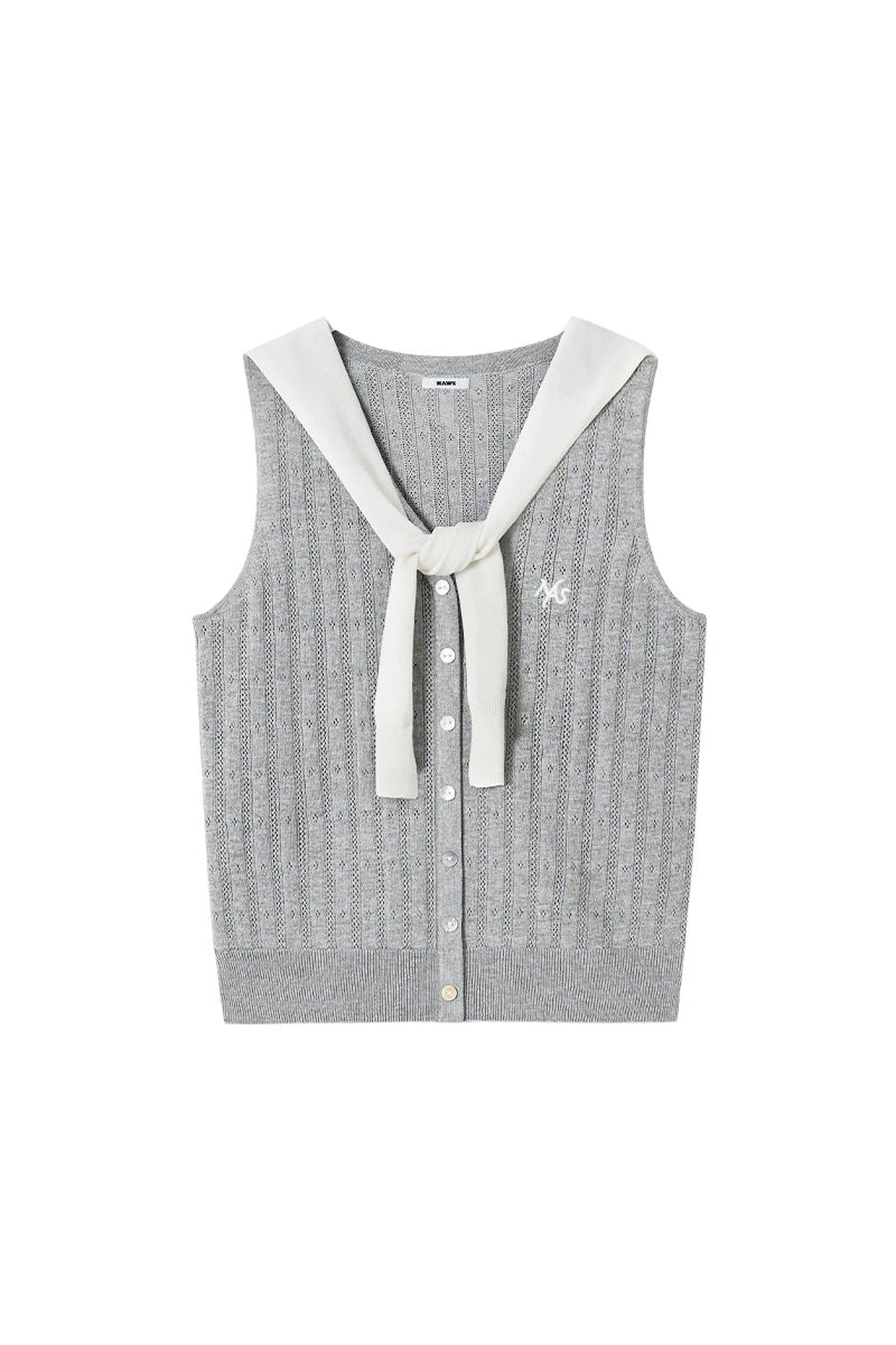 Tencel Linen Color-Blocked Vest