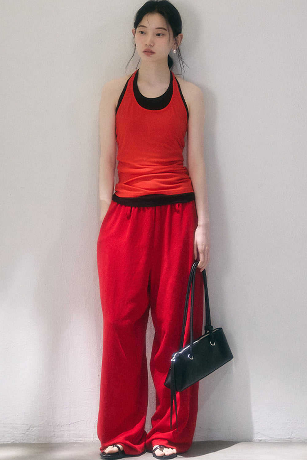Linen Blend Air Wide-Leg Trousers