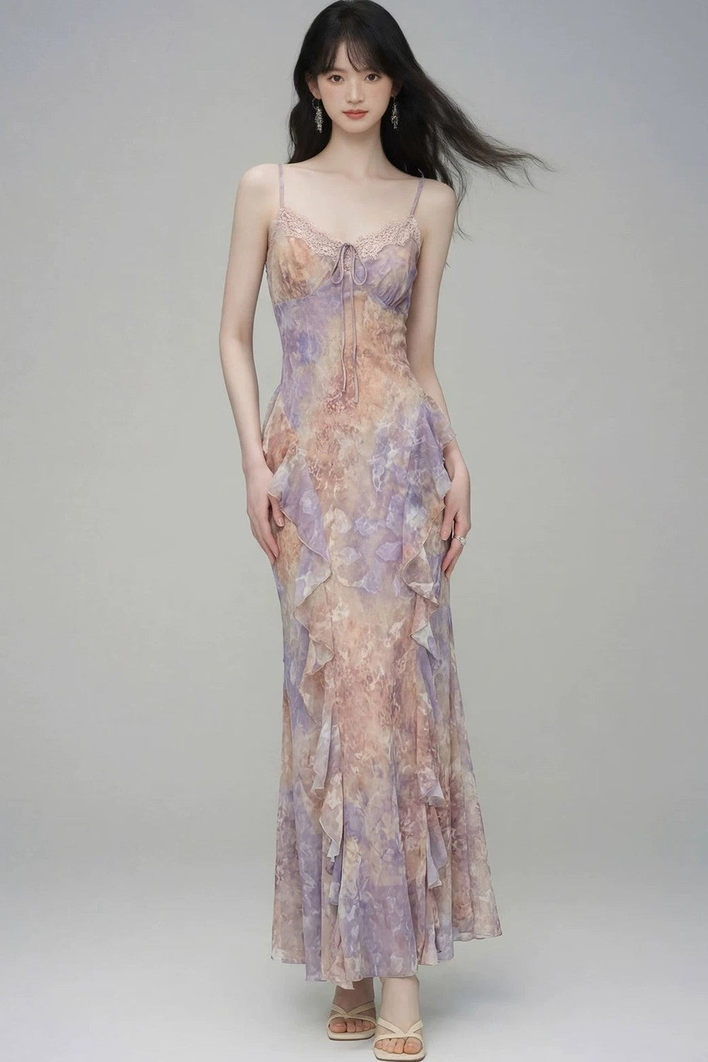Gradient Slip Dress