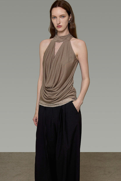 Draped Halter Top