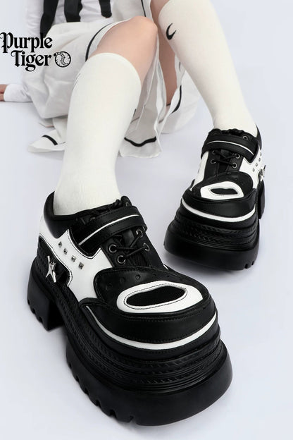 Gothic Functional Platform Leather Shoes