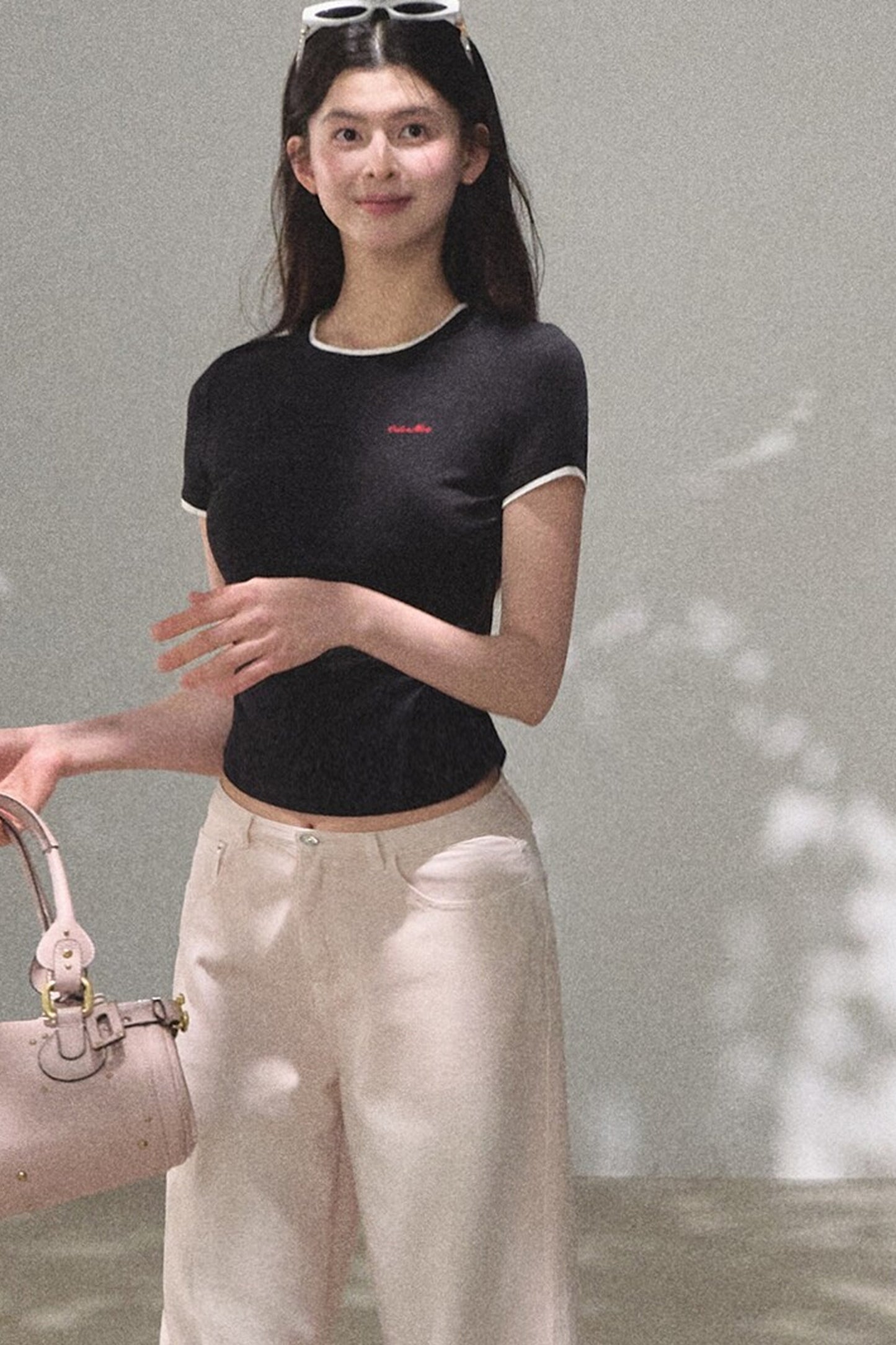 Color-Block Embroidered Summer Top