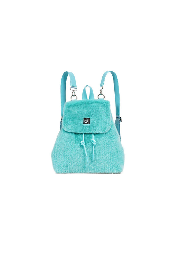 Macaron Furry Crossbody Backpack