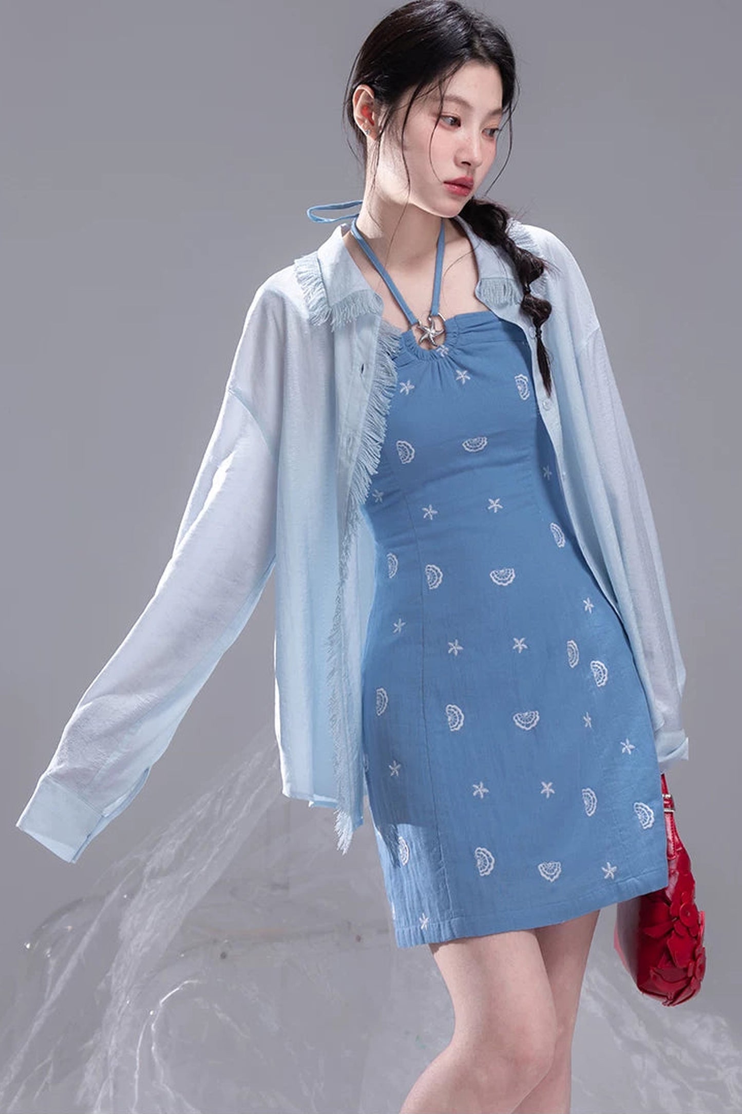 Twisted Lyocell Camisole Dress Set