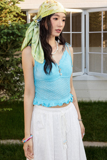 Floral Satin Silk Scarf