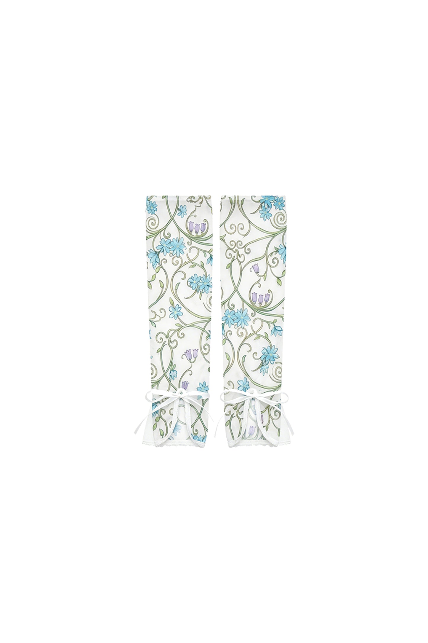 Bedruckte Netz-Spitzensocken