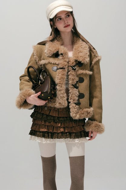 Caramel Eco-Fur Coat
