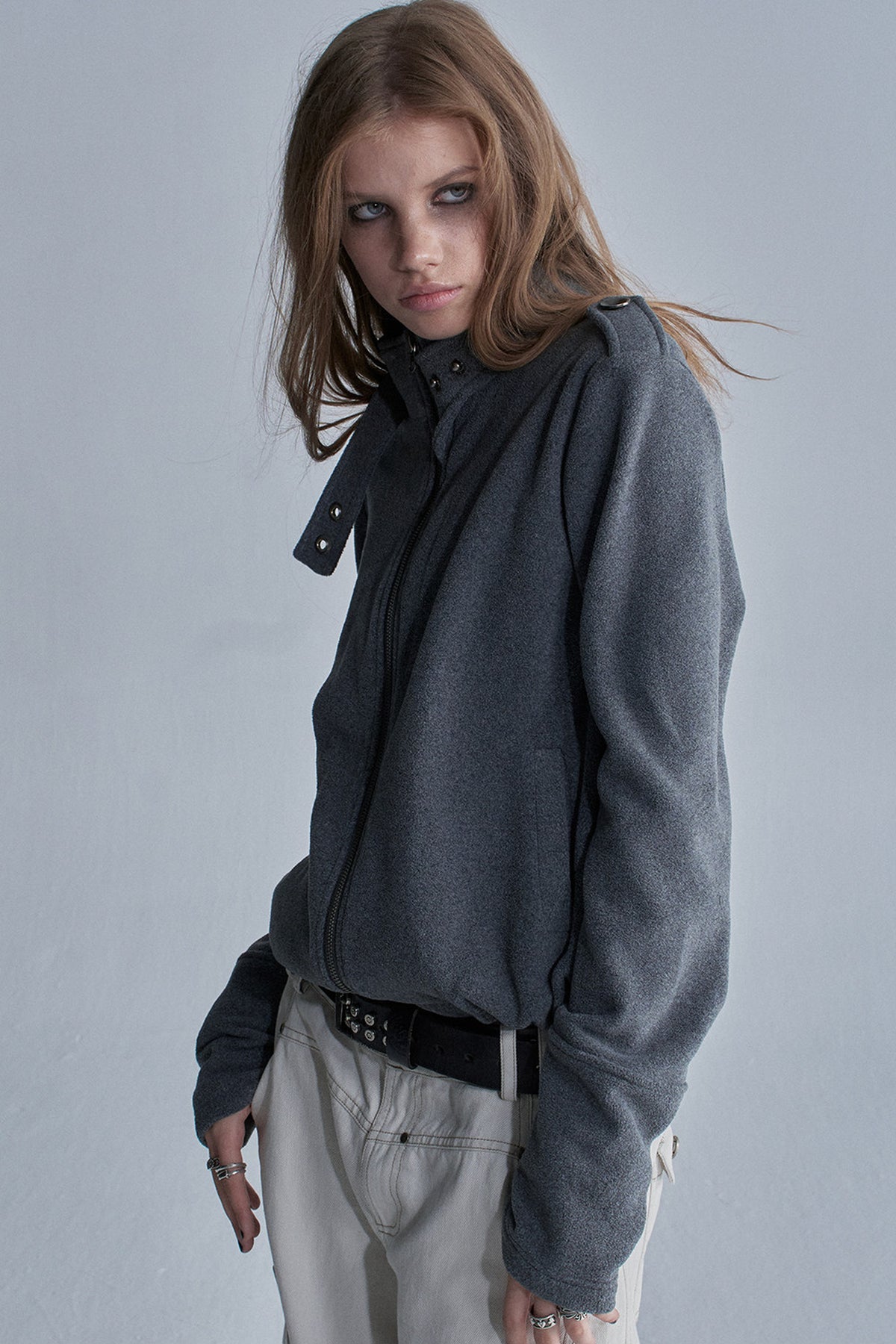 Loose Fleece Zip Jacket
