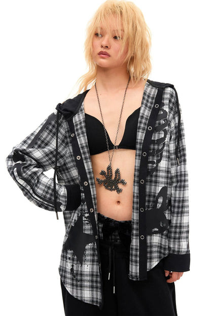 Rivet Rabbit Skull Necklace