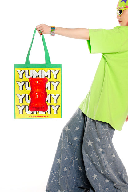 Colorful Canvas Shoulder Tote