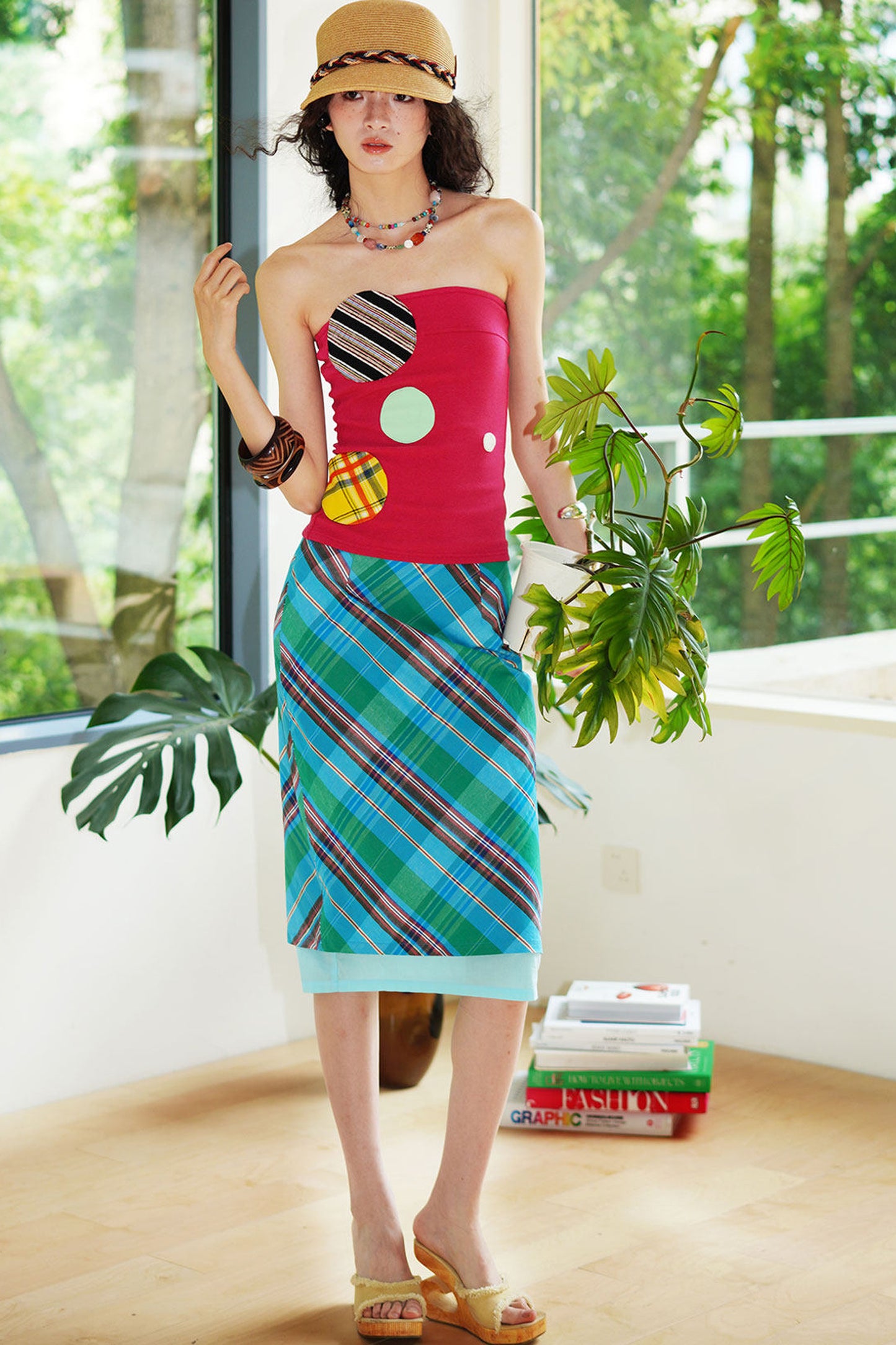 Faux Two-Piece Summer Skirt