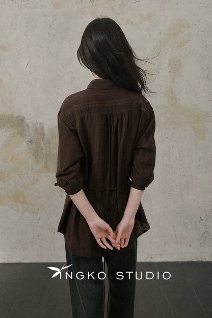 Layered-Look Blouse and Skirt Set-Up