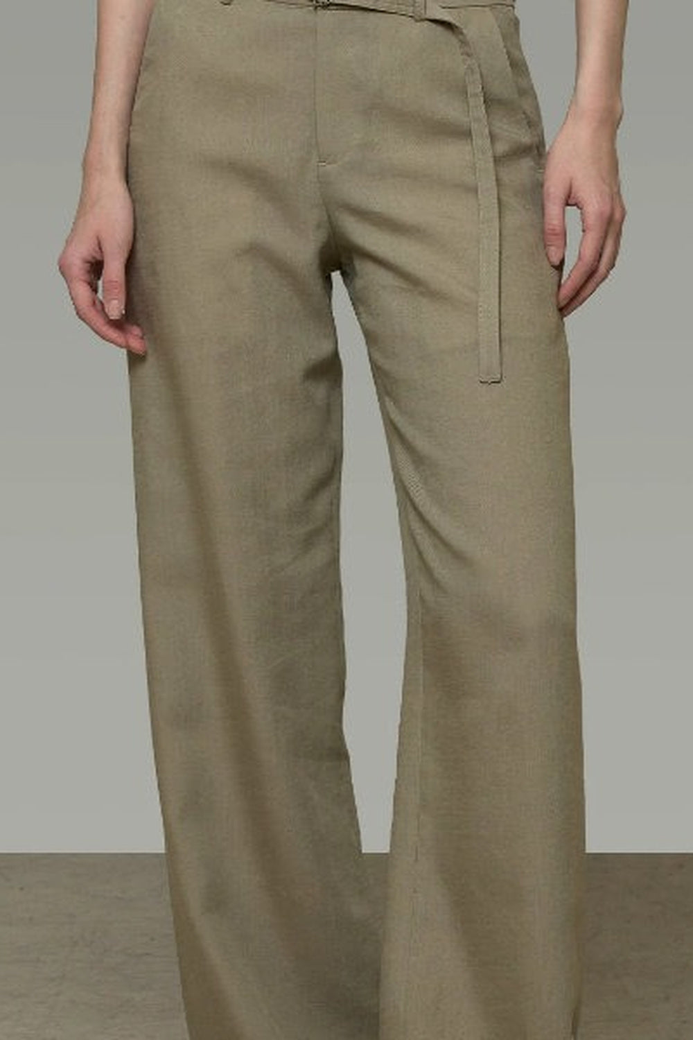 High-Waisted Casual Pants