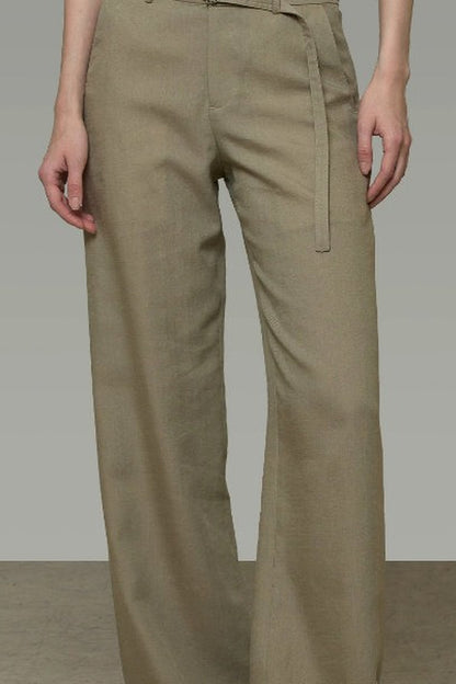 High-Waisted Casual Pants