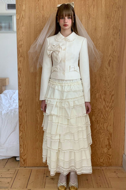 Multi-Layered Asymmetrical Lace Princess Skirt