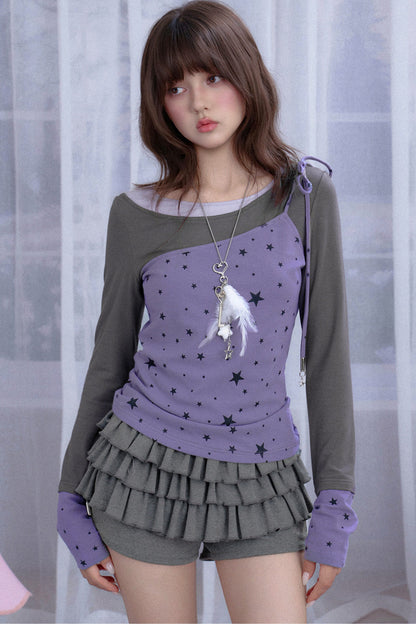 Star Layered-Look T-Shirt