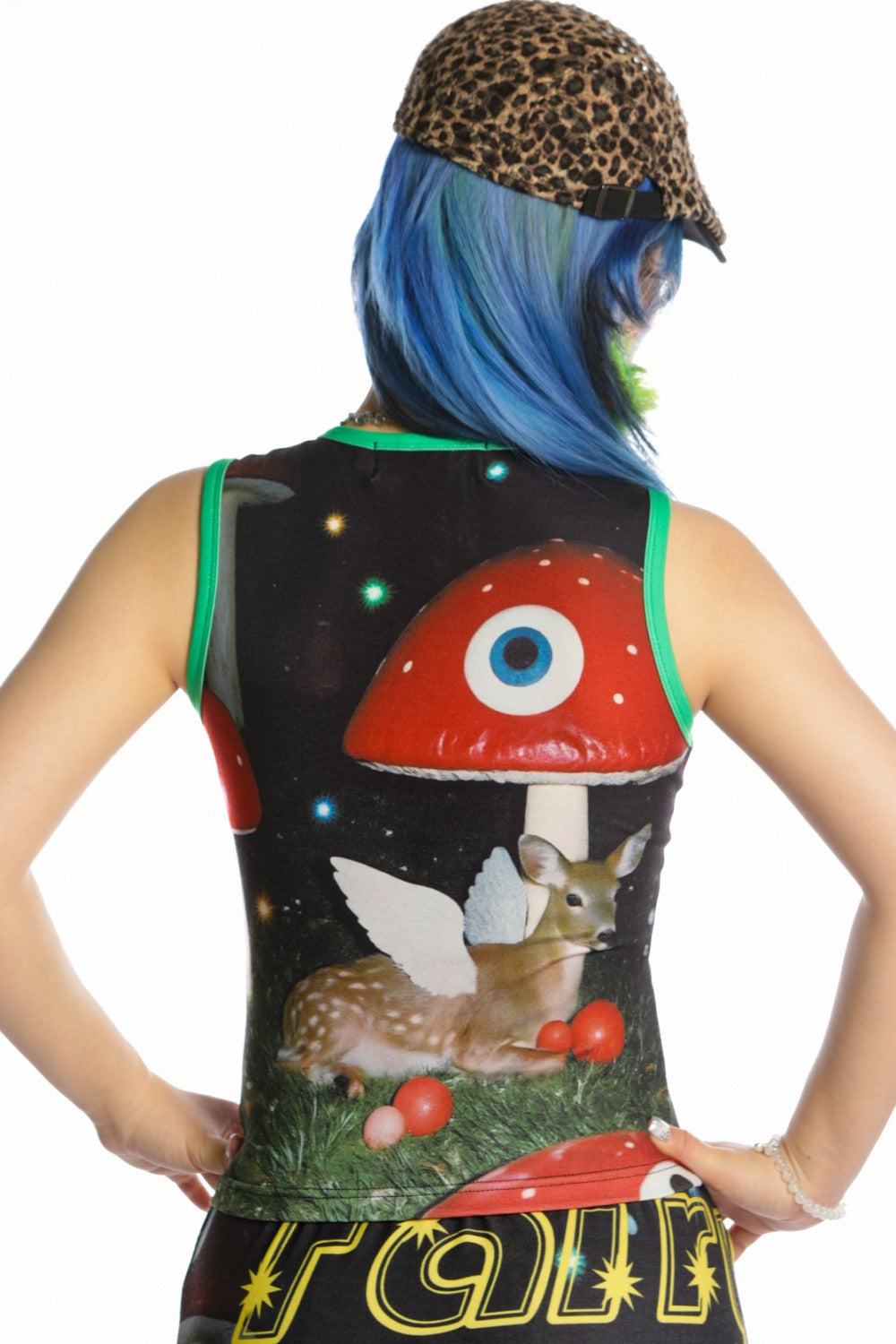 Y2K Devil Cat Print Sleeveless Tank Top