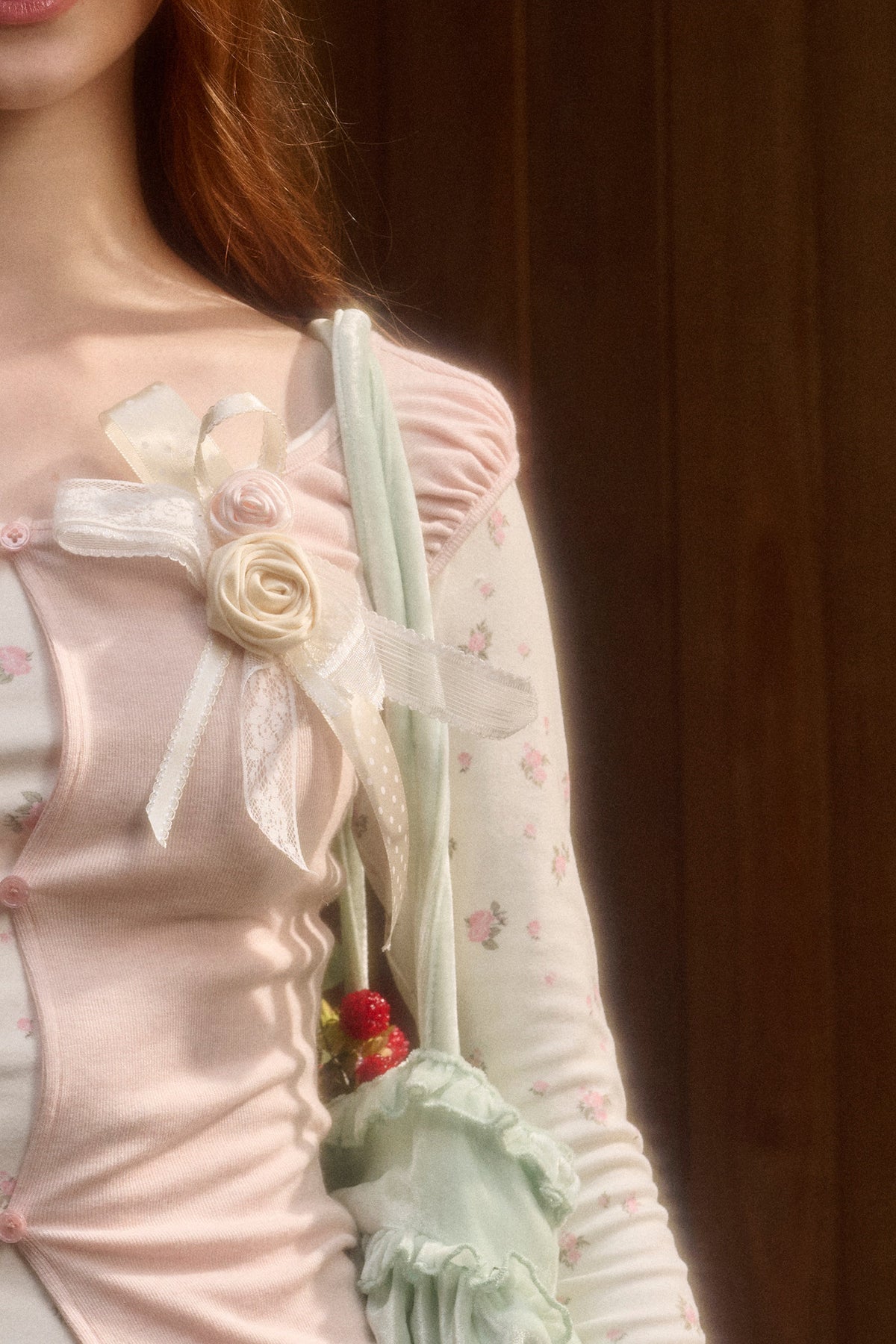 Handmade 3D Flower Brooch Pendant