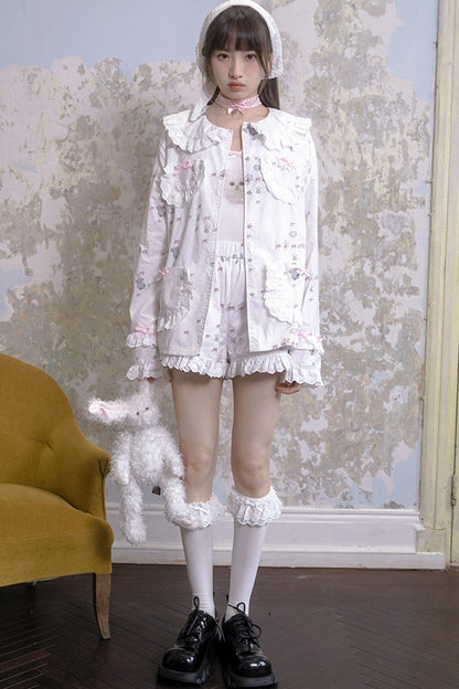 Milkyhearts Bow-Knot Pajama Shorts