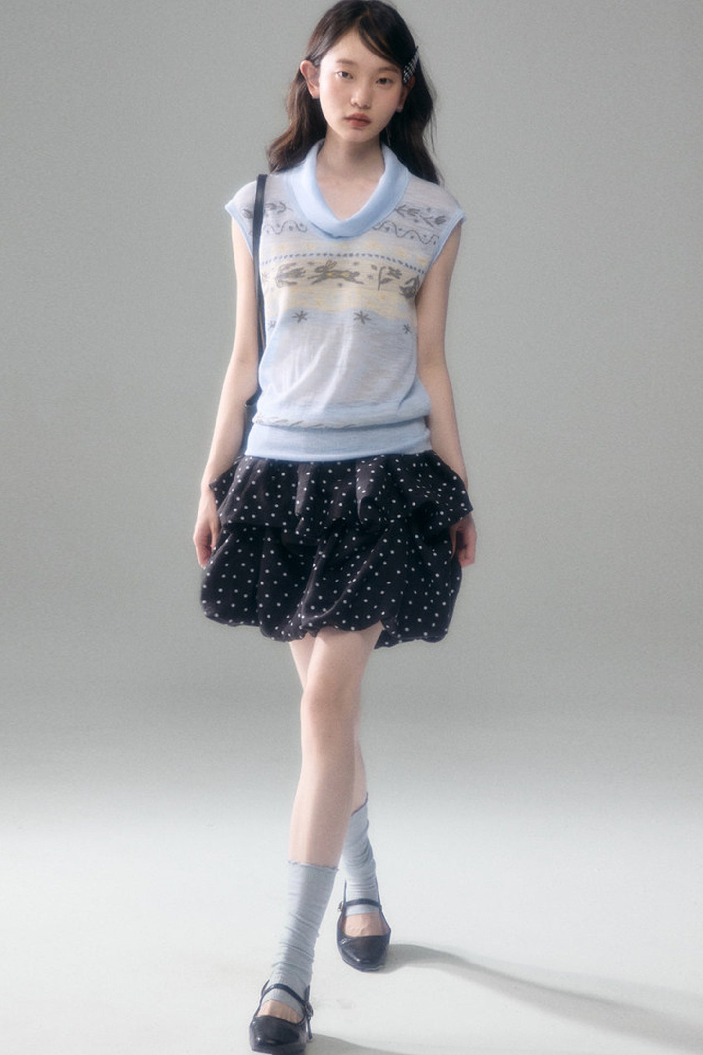 Bunny Fair Isle Knit Vest