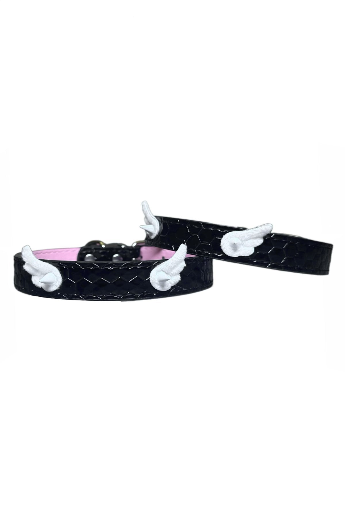 Angel Wing Rivet Leather Choker