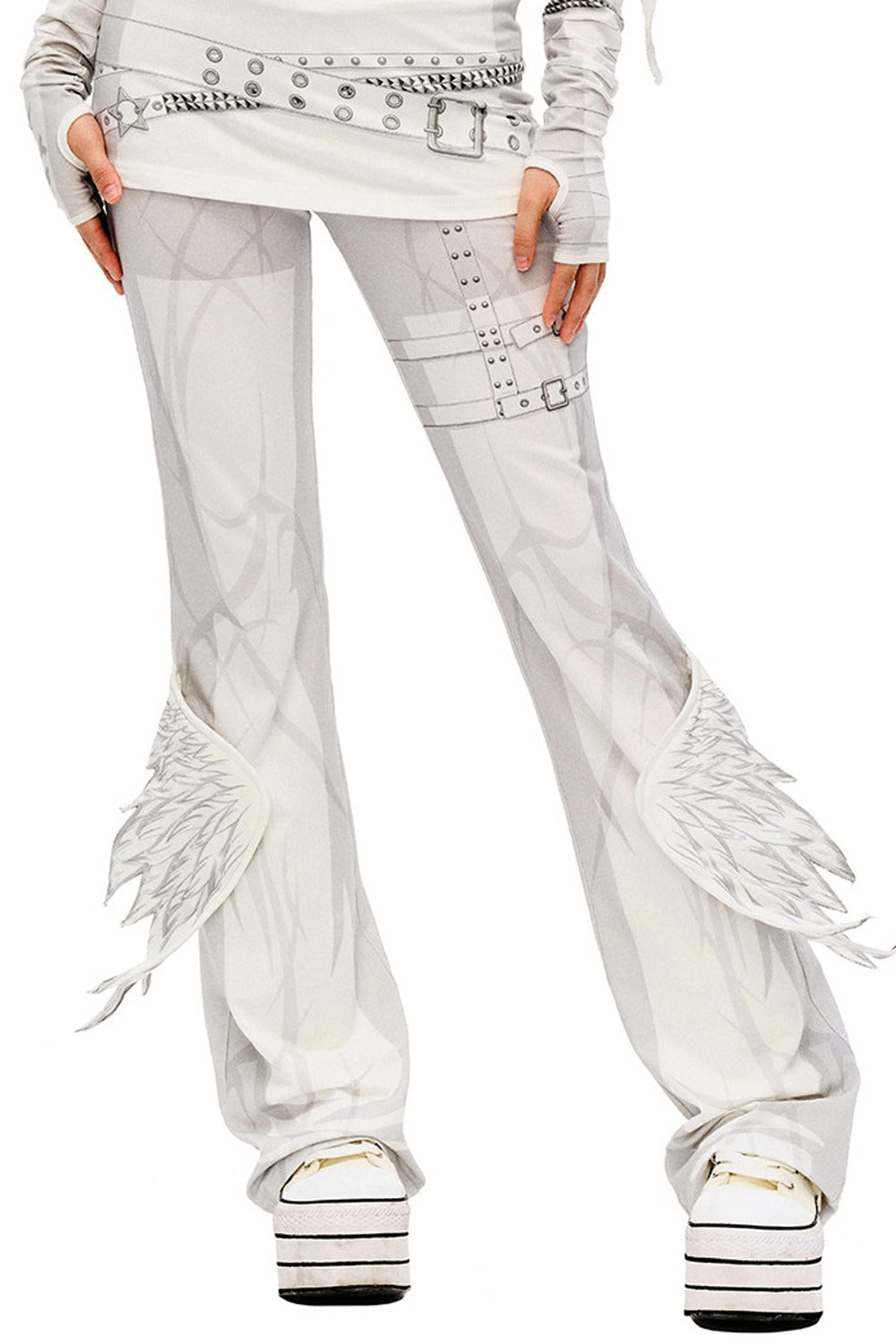 Angel Print Wing Pants