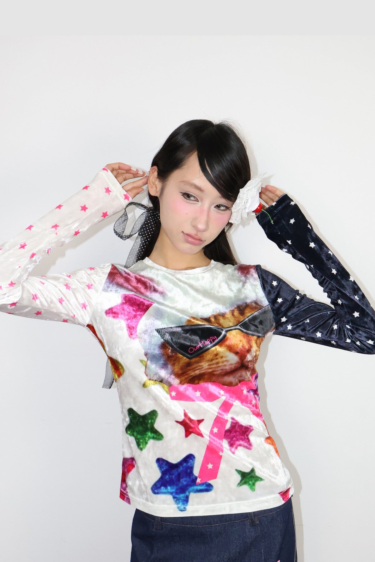 Cat Candy Paper Long Sleeve T-Shirt