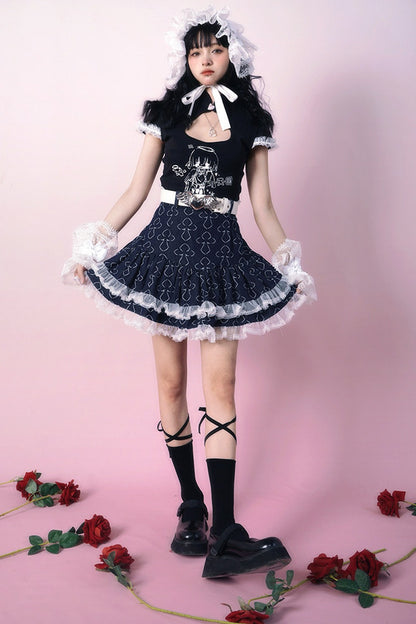 Heavenly Maid Heart Cheongsam Top