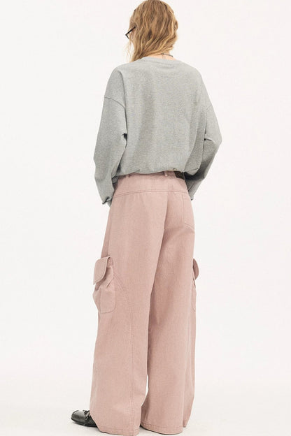 Vintage Washed Pocket Cargo Pants