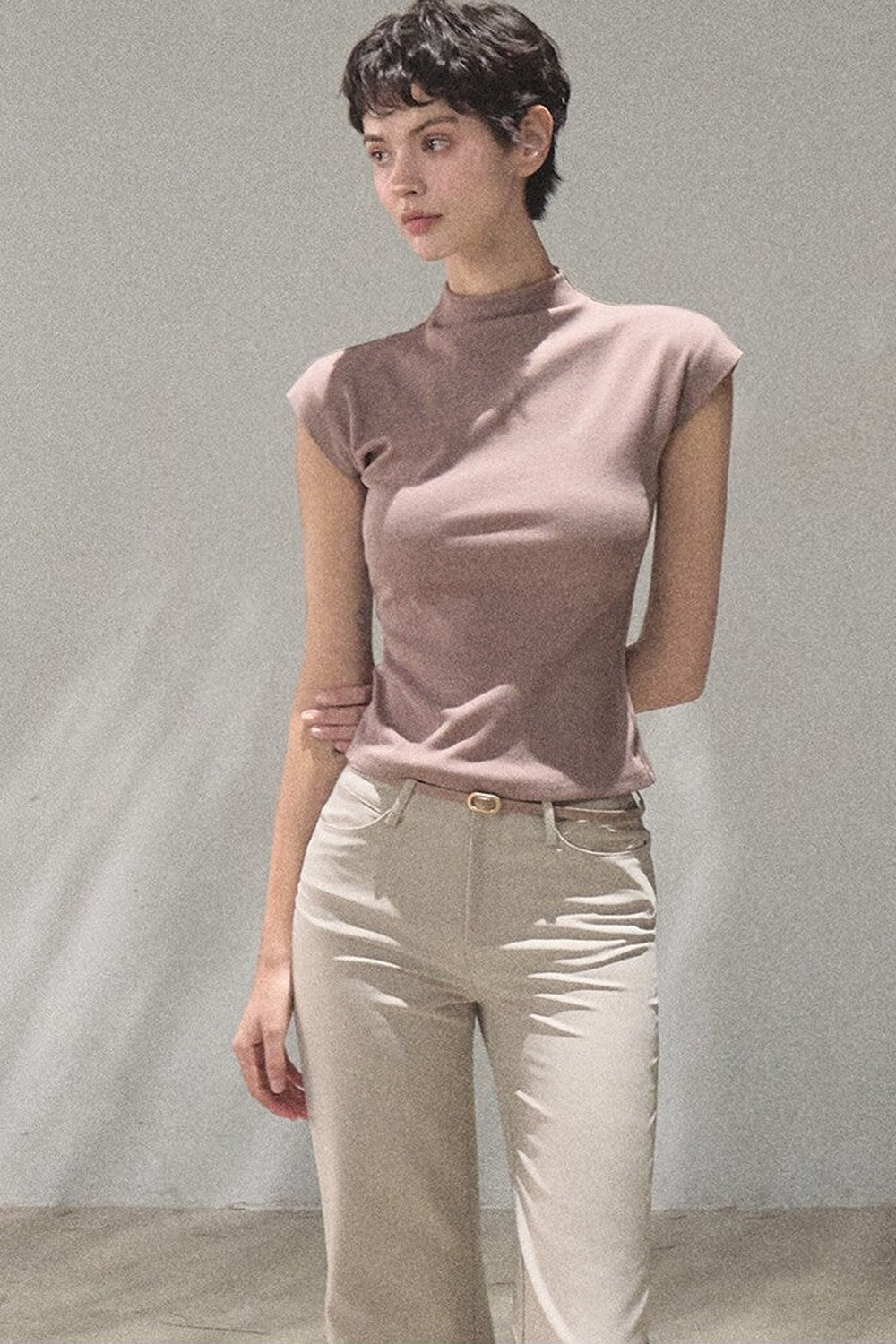 Lyocell Draped Flared Pants