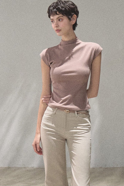 Lyocell Draped Flared Pants