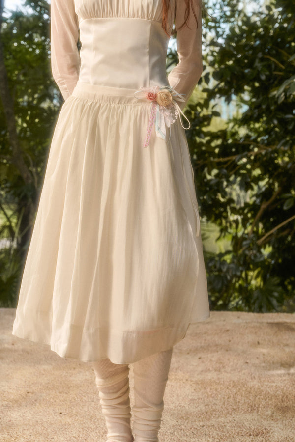 Satin Tencel Lapel Dress Set-Up