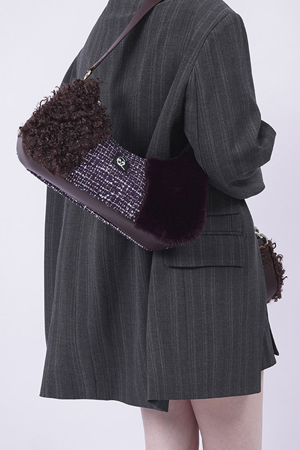 Y2K Color-Block Crossbody Bag