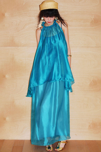 Pearlescent Gauze Dress Set