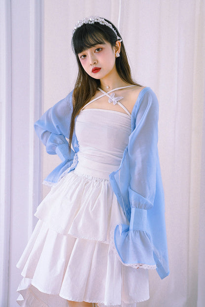 Butterfly Cross Strap Knit Camisole