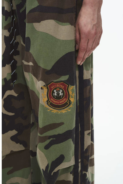 Retro Double-Waist Camouflage Pants