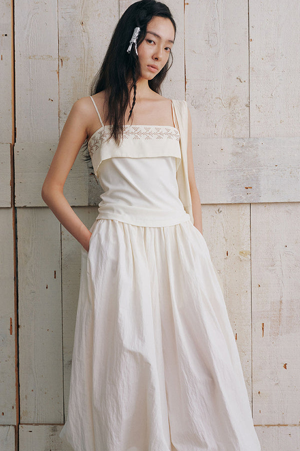 Fold-Over Collar Cross-Stitch Camisole
