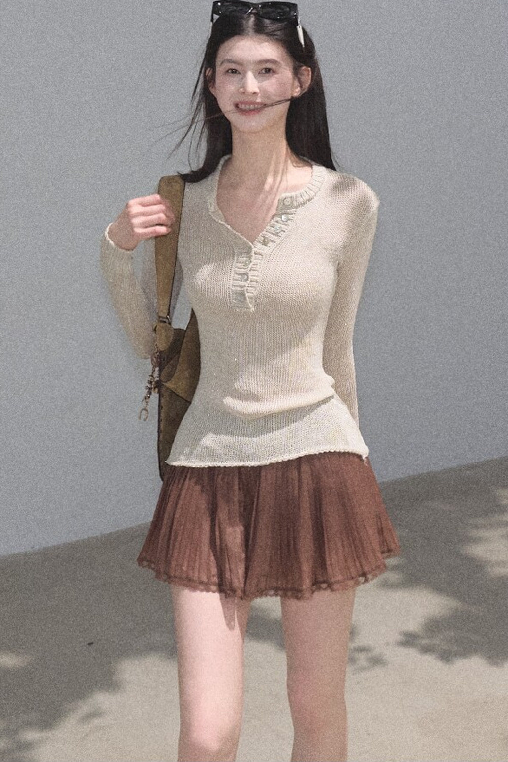 Longing Chiffon Pleated Skirt