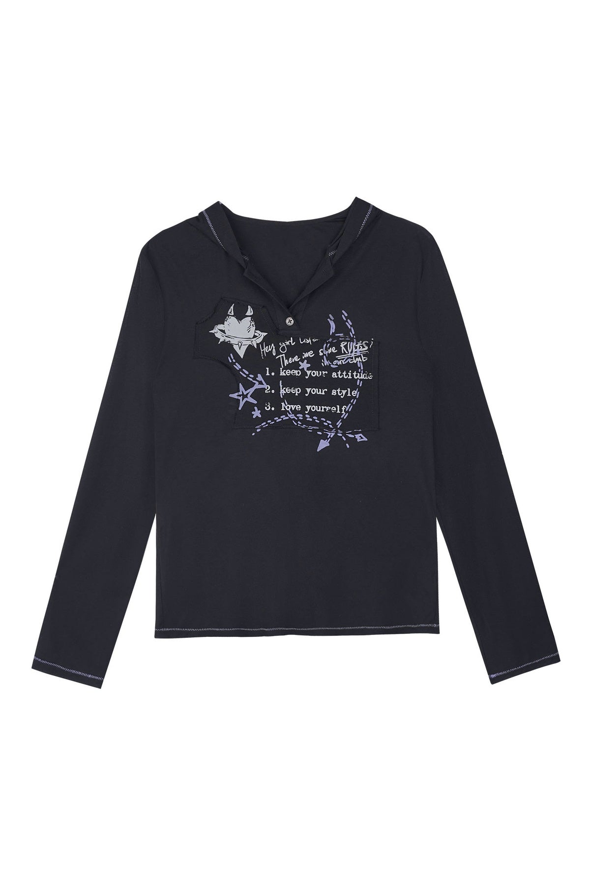Dark Street Graffiti Mesh Hoodie