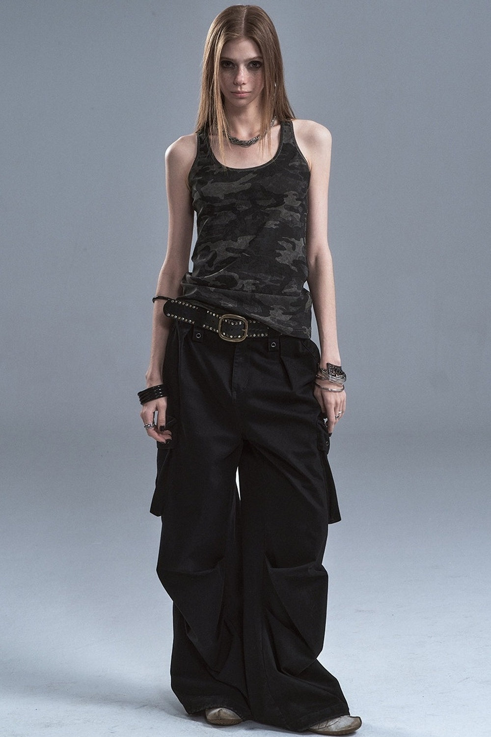 Tanktop mit Racerback und Tarnmuster