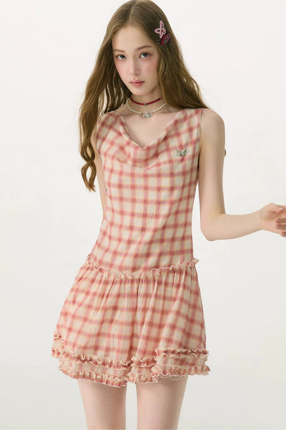 Sweetheart Plaid Summer Dress