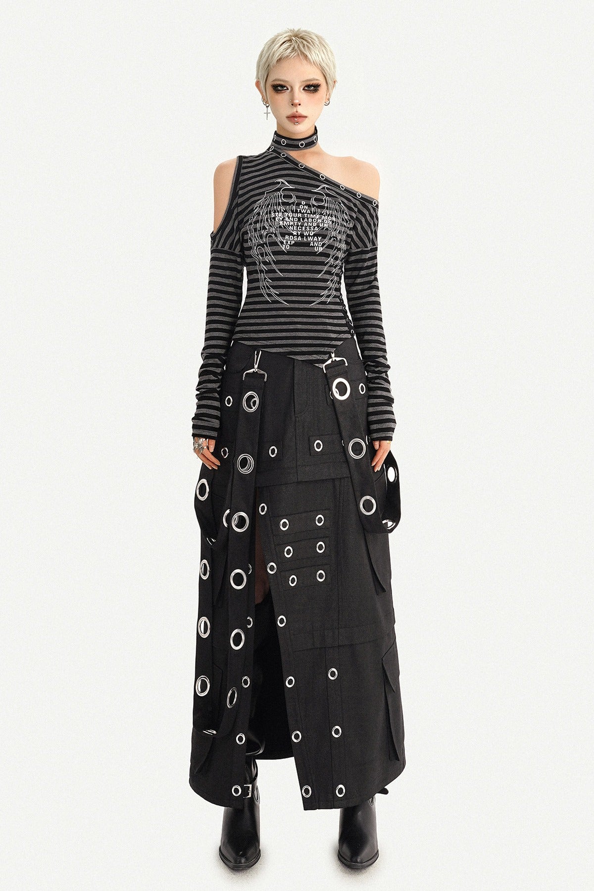 Deconstructed Multi-Pocket Workwear Skirt Set-Up