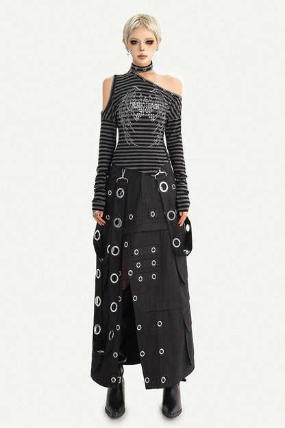 Deconstructed Multi-Pocket Workwear Skirt Set-Up