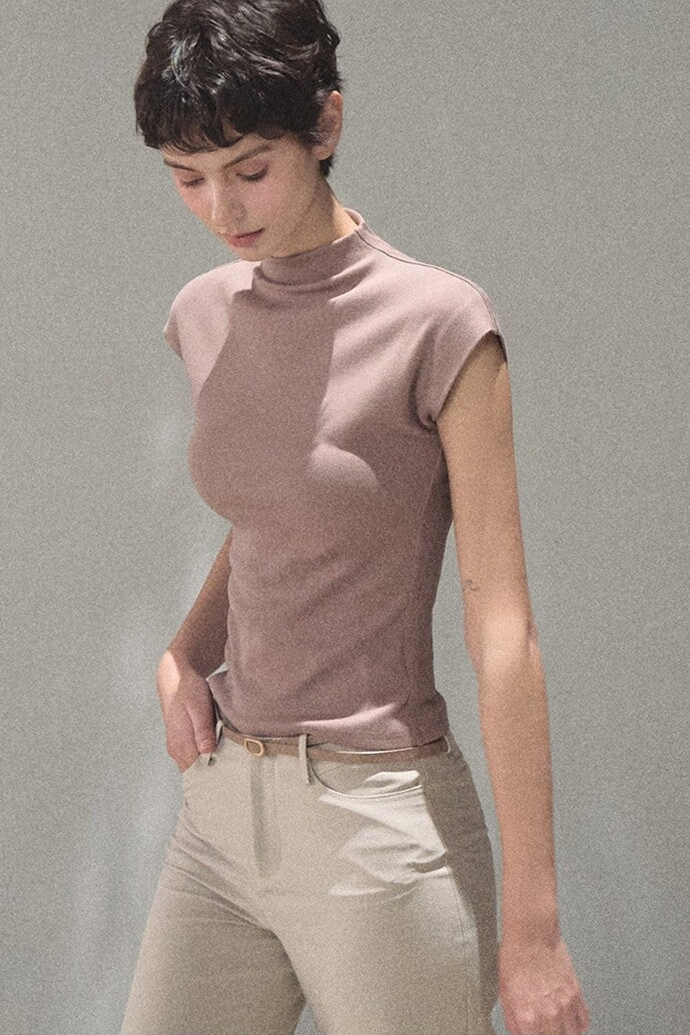 Lyocell Draped Flared Pants