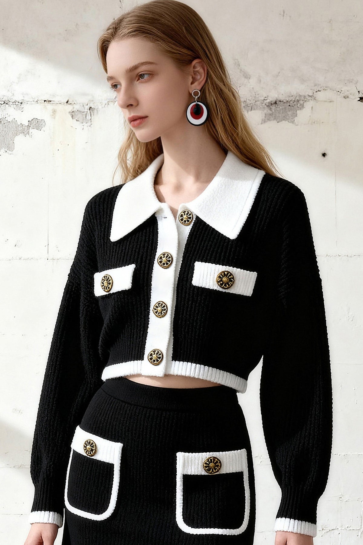 Pocketed Bodycon Knit Set