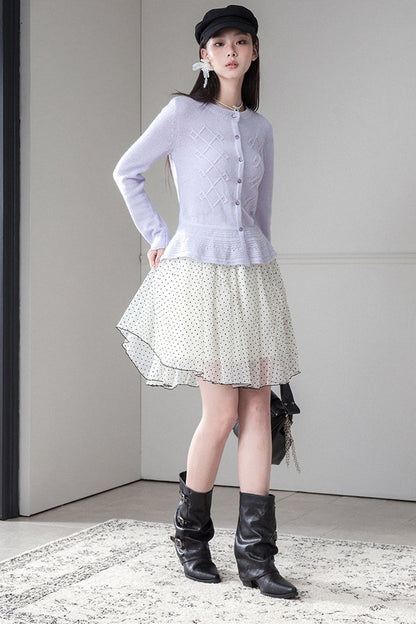 Ultra-Fine Mohair Merino Wool Cardigan