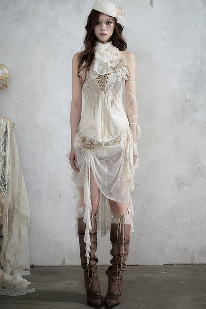 Baroque Asymmetrical Fishtail Skirt